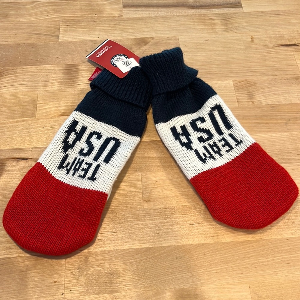 Old Navy Team USA Adult Winter Mittens Cozy Olympics Cold Weather New